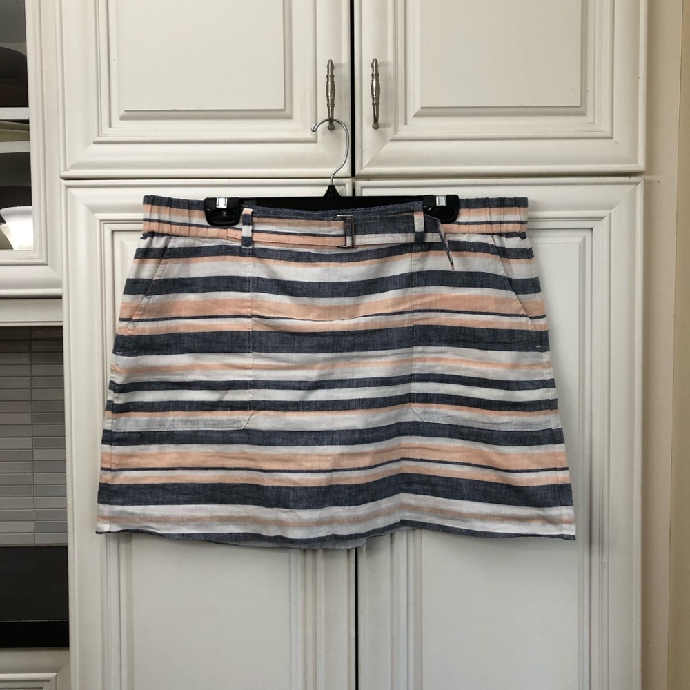 Banana Republic women’s striped linen mini skirt